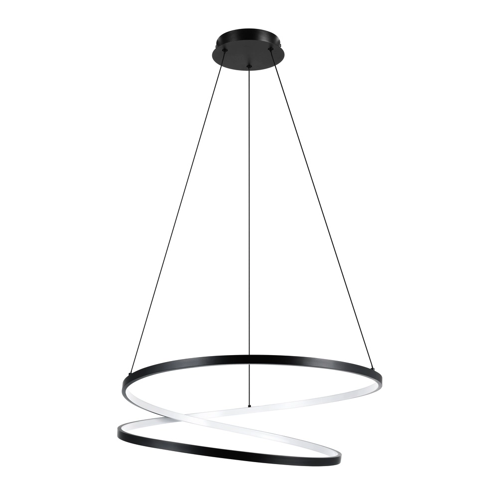 Ø 70cm led hanglamp Ruotale zwart