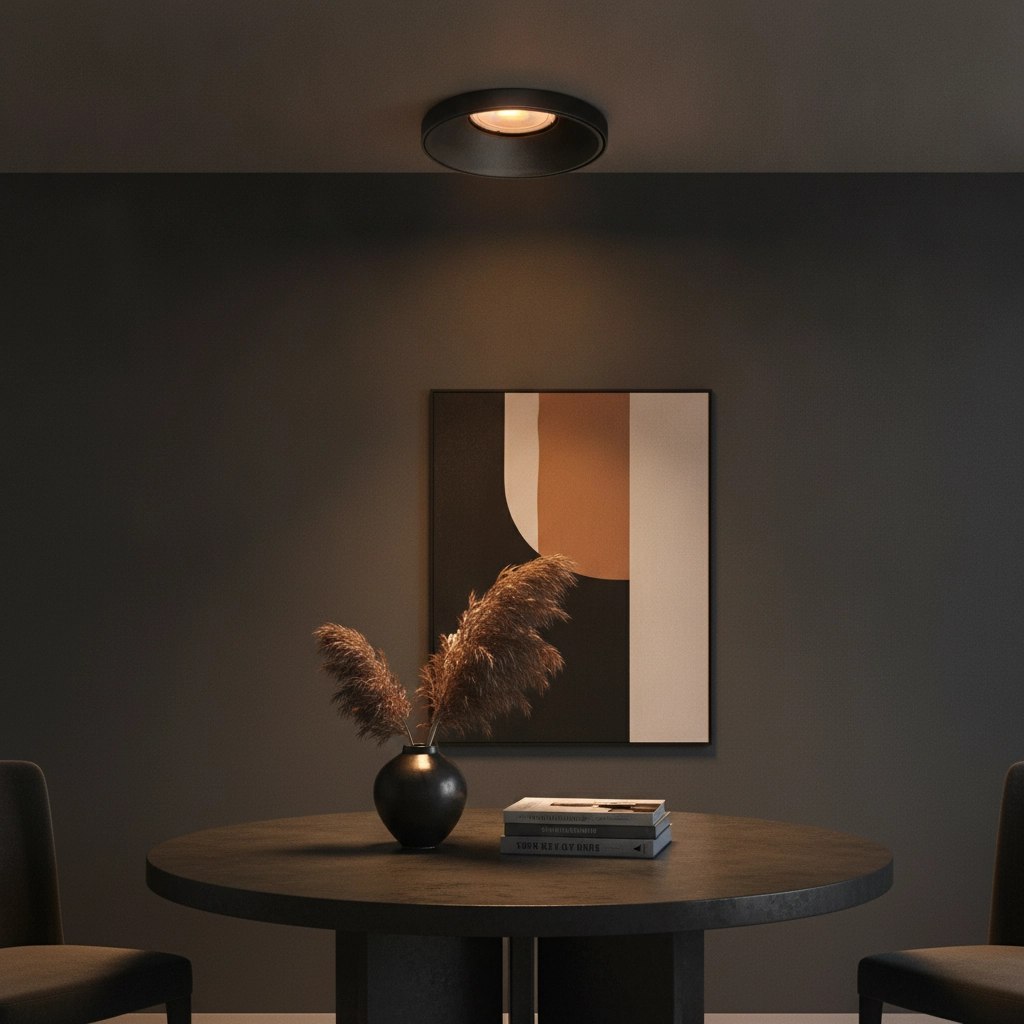 Ronde inbouwspot Malmo zwart