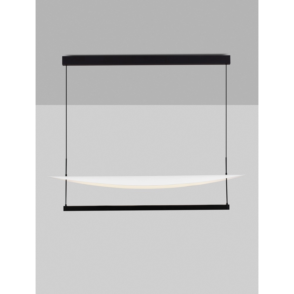 Design hanglamp Diona ovaal zwart met wit Design hanglamp Diona ovaal zwart met wit