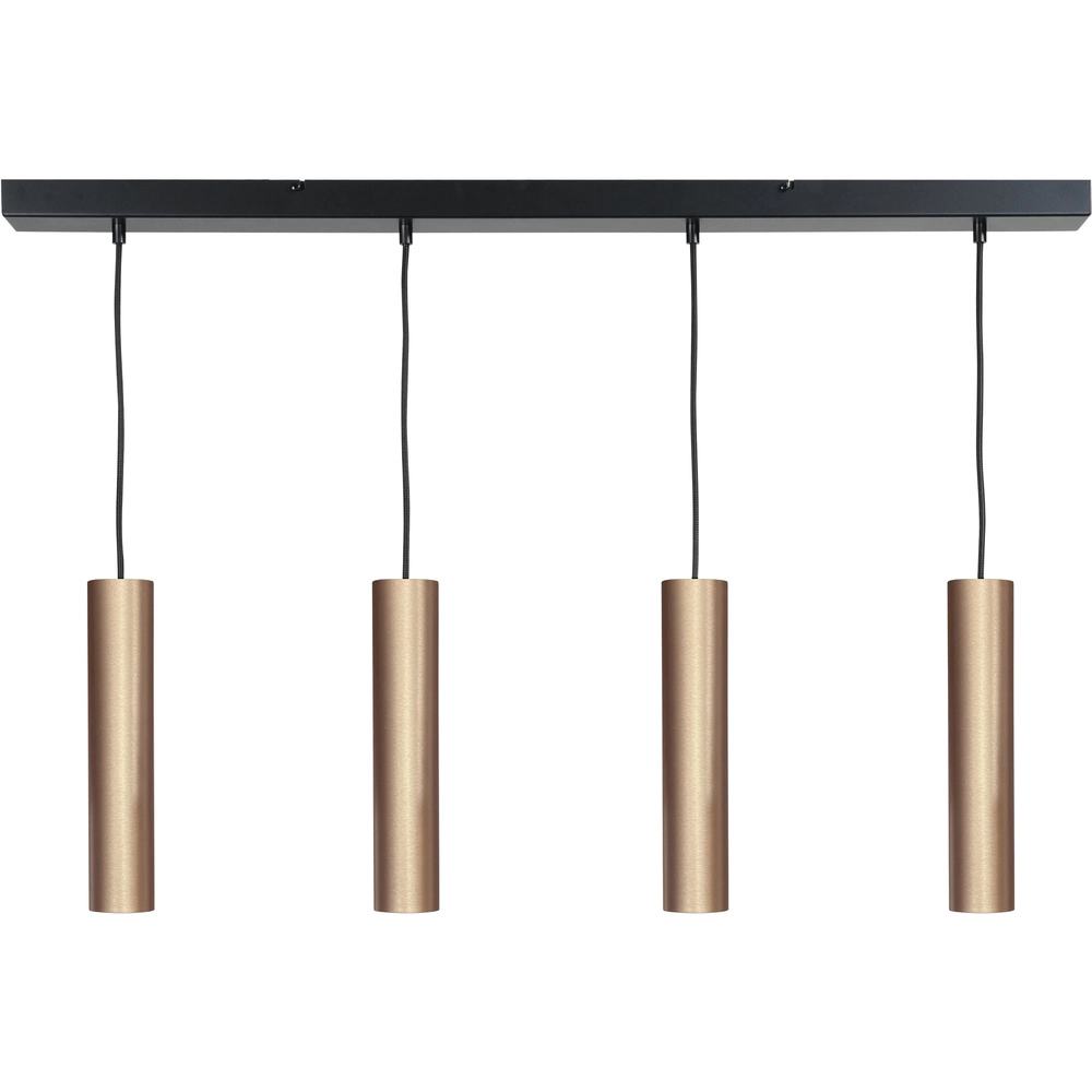 Eetkamer hanglamp Run 4 gouden pendels