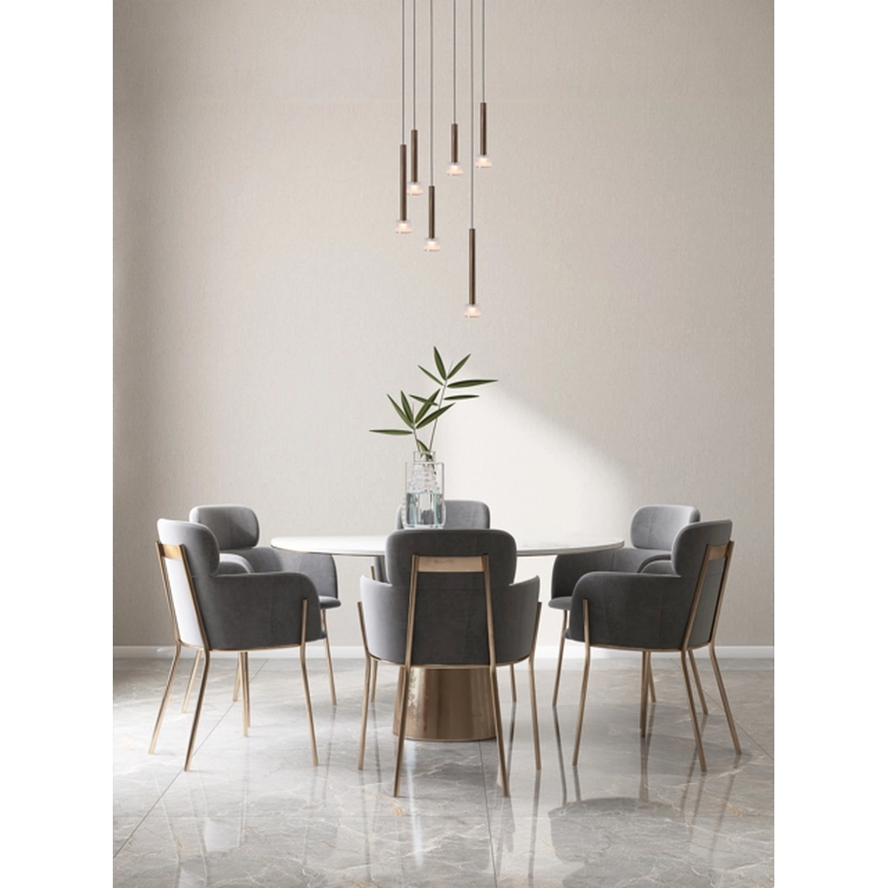 Led hanglamp Fabro 6-lichts - antiek koper Masterlight 8718121317038