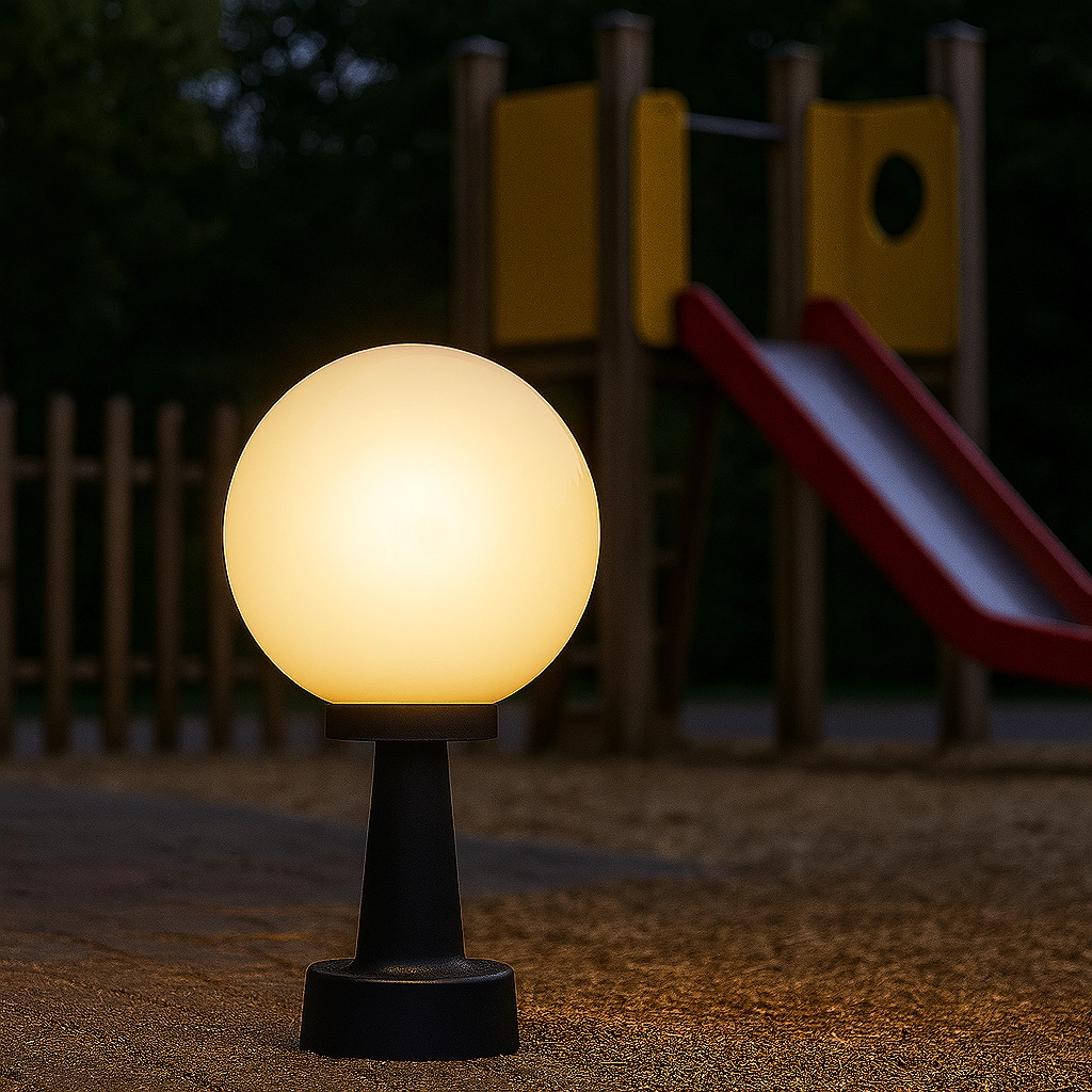 Bol lamp Bolano 48cm. sokkel opaal Lyora 8716803507487