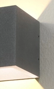 Antracieten wandspot Cube Artdelight 8719831736065