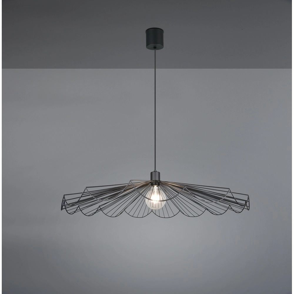 Hanglamp Margarita zwart Ø 80cm Trio 4017807661699