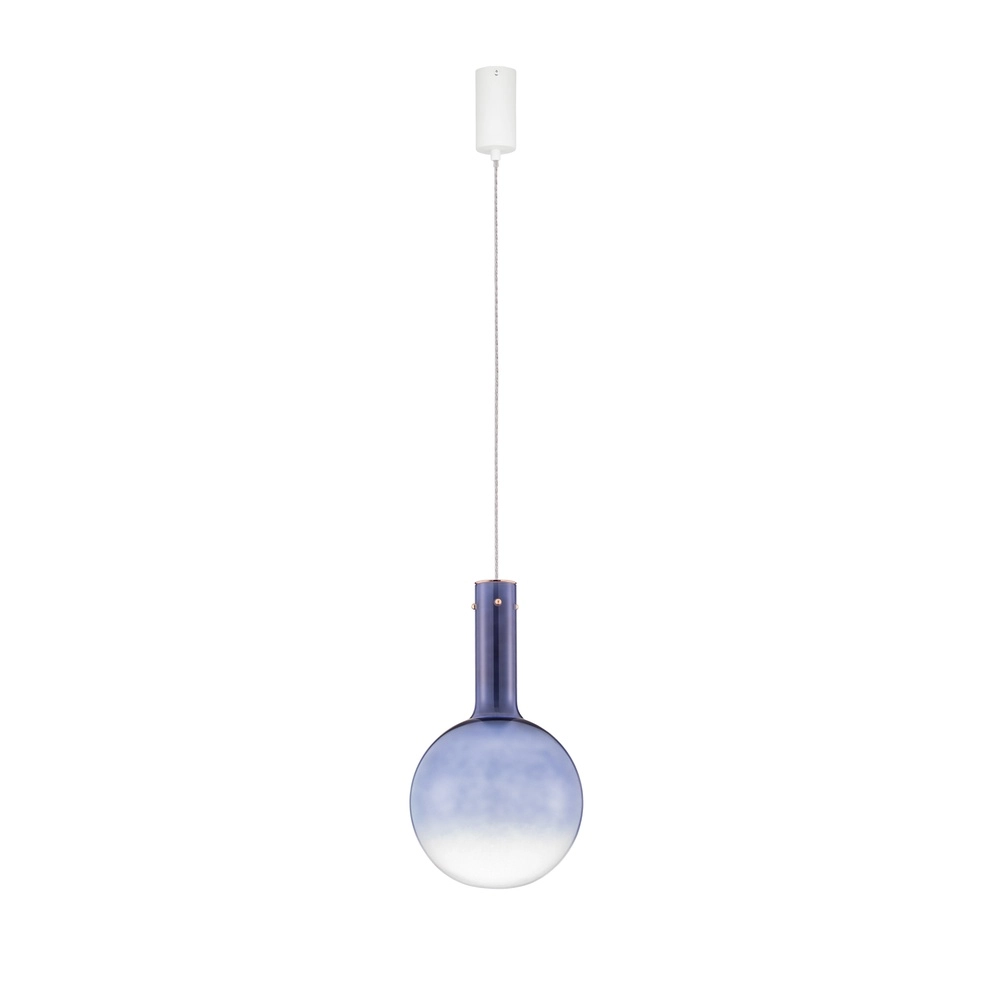 Pendant lamp Nostos blue glass Lyora 5212017461131