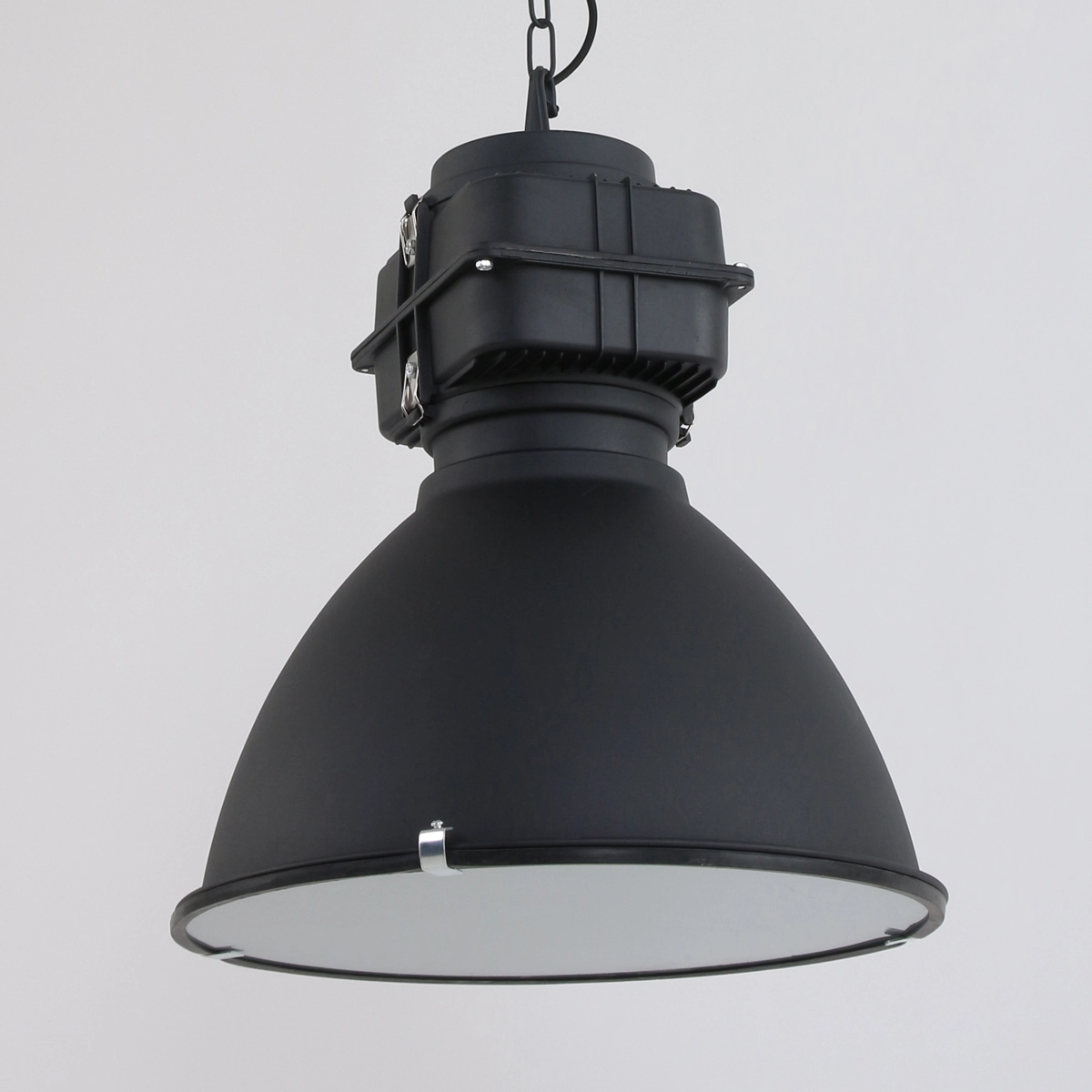 Landelijke hanglamp Fender 47cm zwart Steinhauer 8712746108477