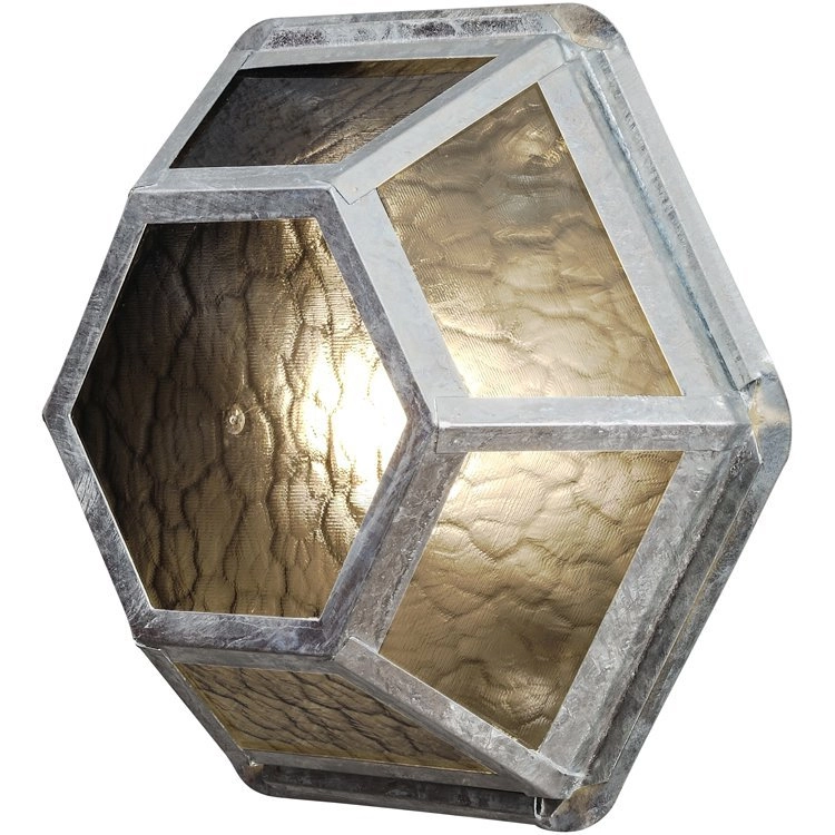 Klassieke muurlamp Castor zinkgrijs