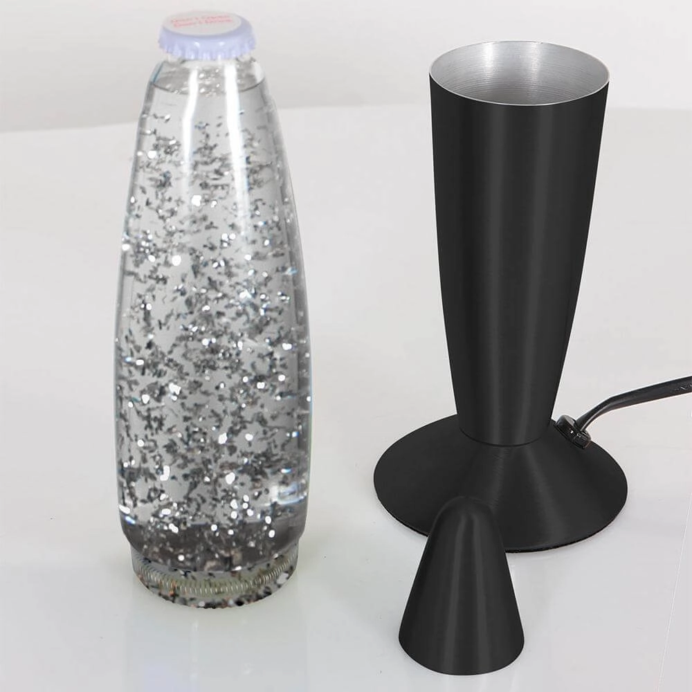 Lavalamp Volcan zwart Steinhauer 8712746177657