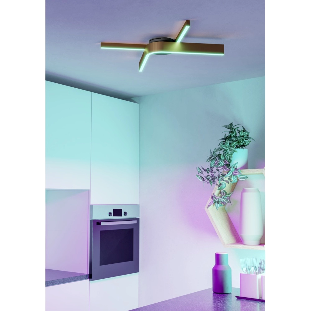 Design plafondlamp Folcino-Z koper brons Eglo 9008606360277