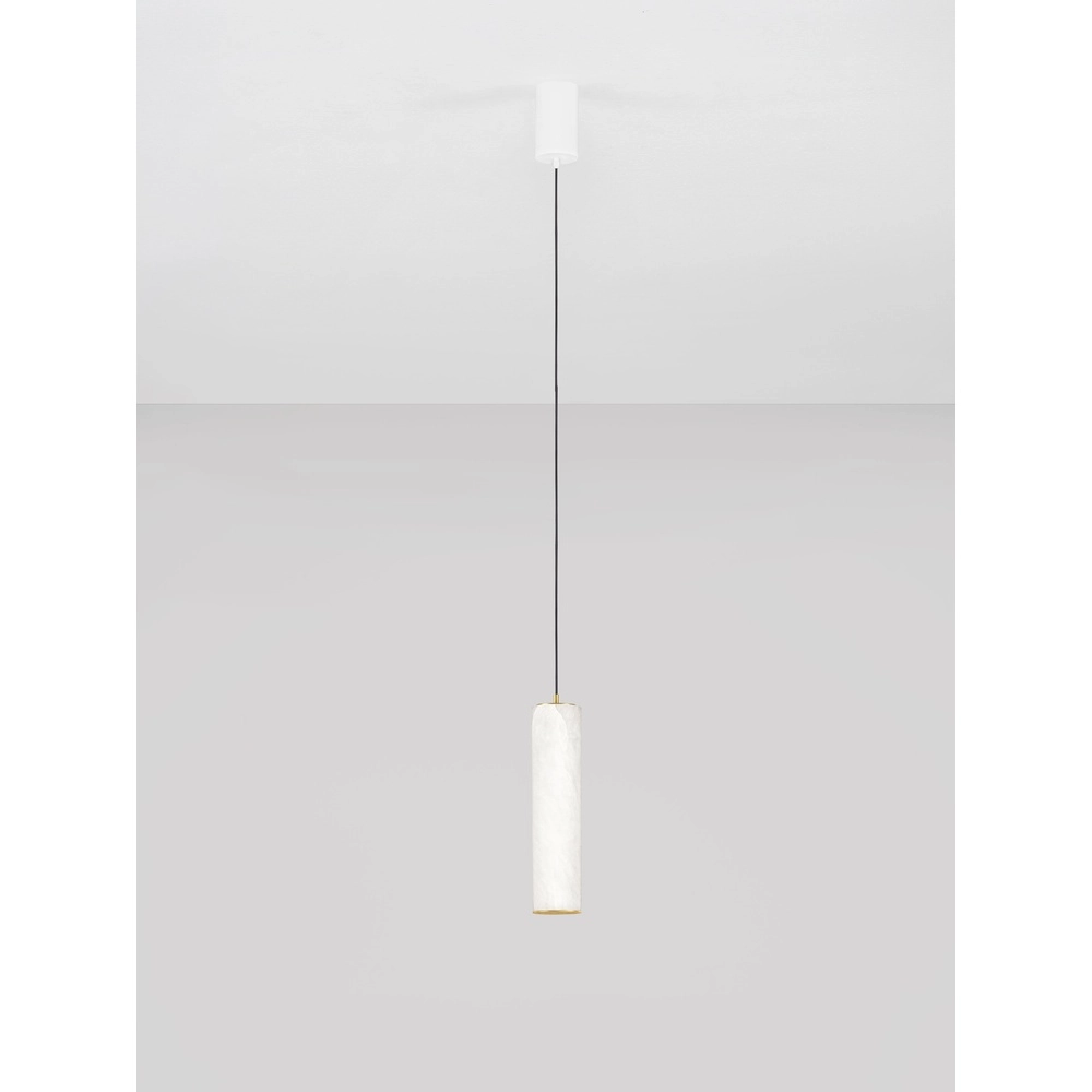 Hanglamp Diletto goud met wit Lyora 5212063503229