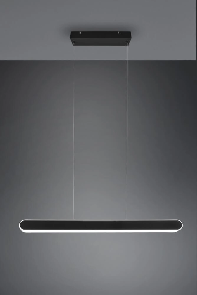 Hanglamp Helios 130cm zwart Trio 4017807577839