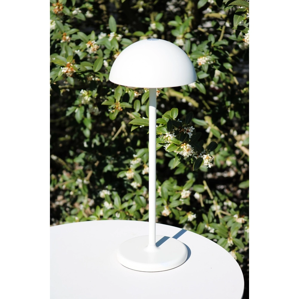 Oplaadbare tafellamp Joy IP54 wit Lucide 5411212151957