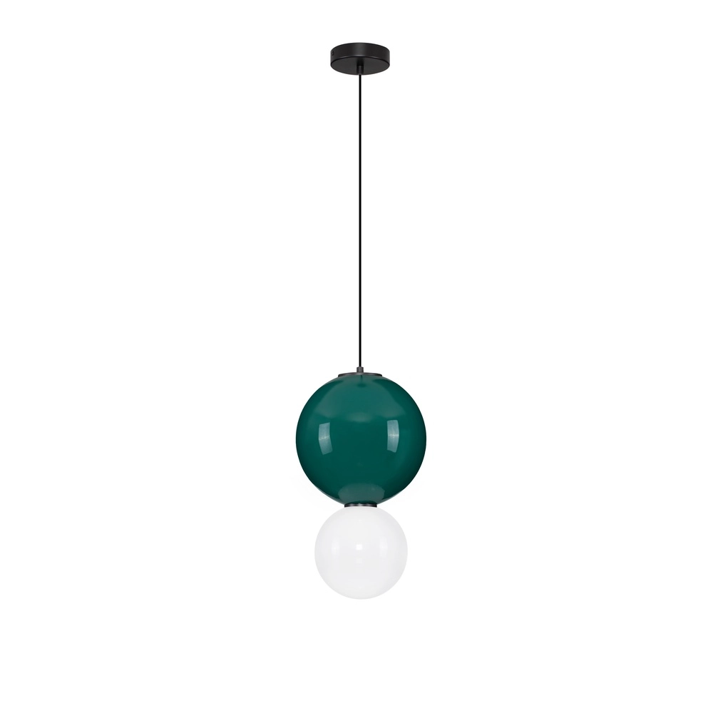 Hanglamp Noesis Ø 25cm groen met wit