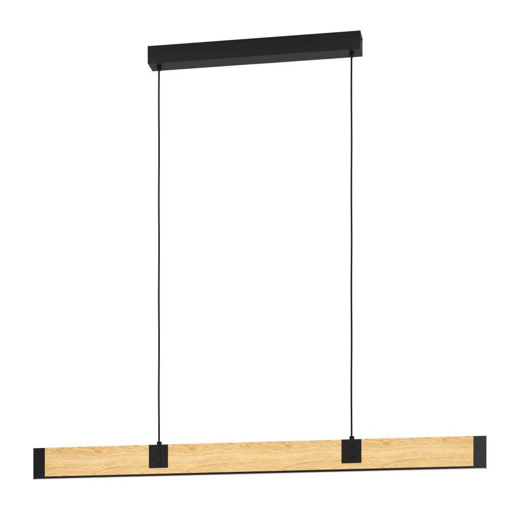 Houten hanglamp Caminarro 178cm
