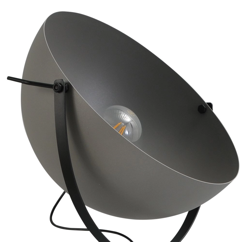 Landelijke vloerlamp Larino 60 180cm zwart met betongrijs Masterlight 8718121158358