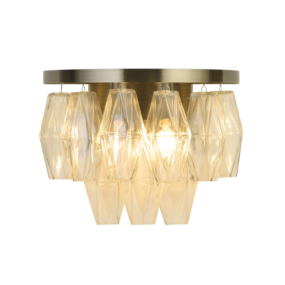 Wandlamp Alba antiek messing