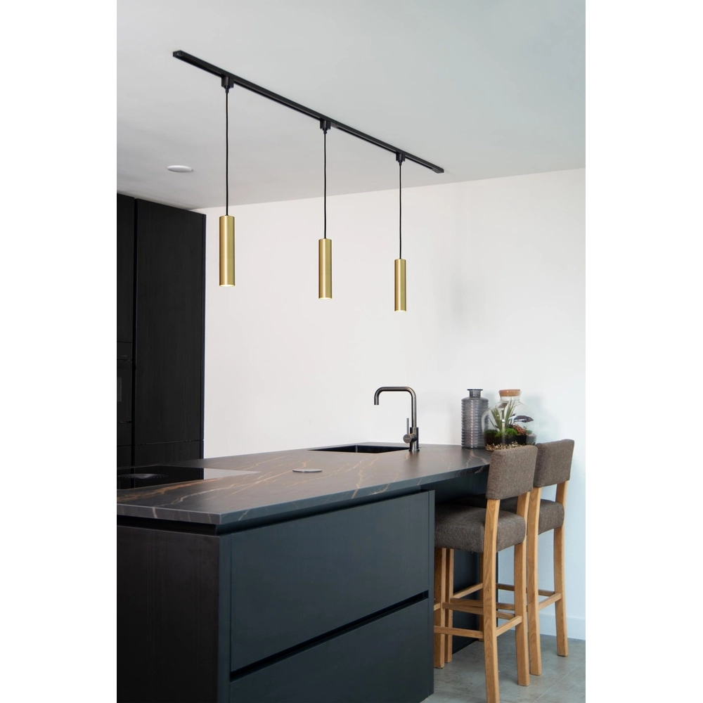Rail hanglamp Track Floris 1-fase goud Lucide 5411212093363