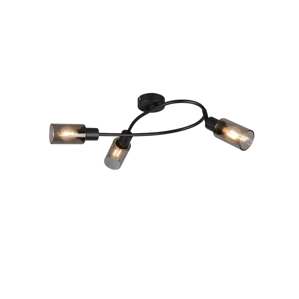 Design plafondlamp Mars 3-lichts zwart Trio 4017807670493