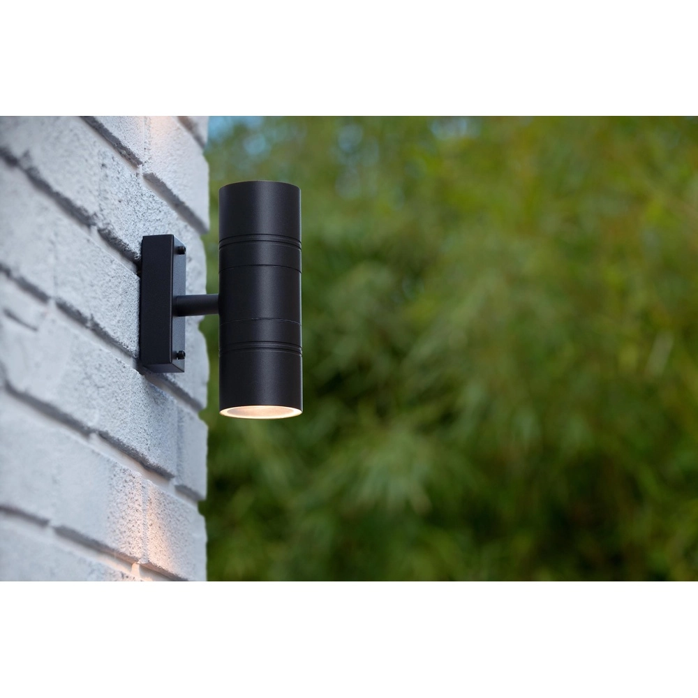 Wandspot Arne-Led up en down zwart Lucide 5411212143907