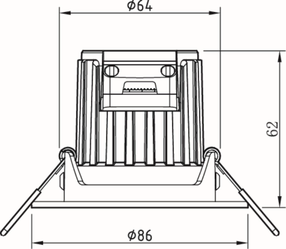 Nikkel inbouwspot Abrosa Philips 8719514254572
