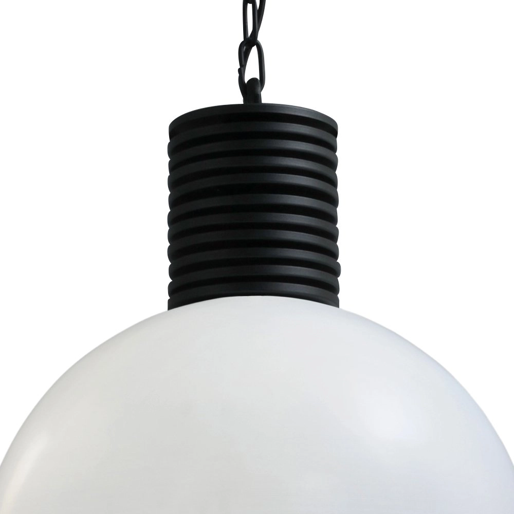 Industrie hanglamp Industria Gold 40 zwart met witte kap Masterlight 8718121144337