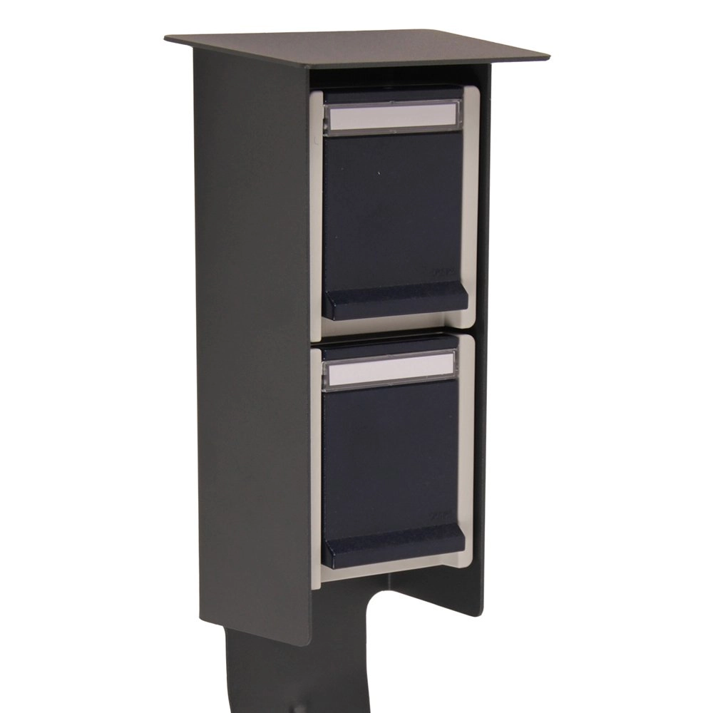 Stopcontacten Sockets voor buiten antraciet Franssen 8717064120507