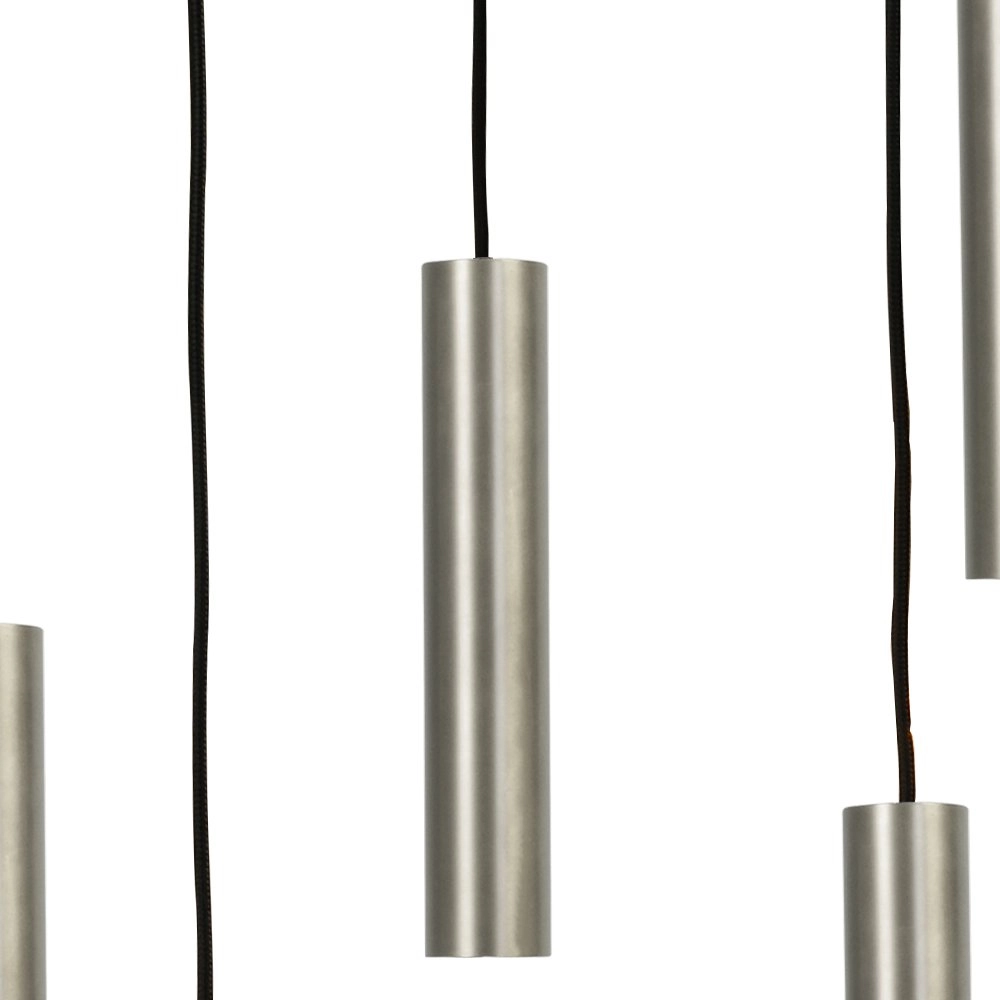 Hanglamp Run 5-lichts RVS met gunmetal Masterlight 8718121242149