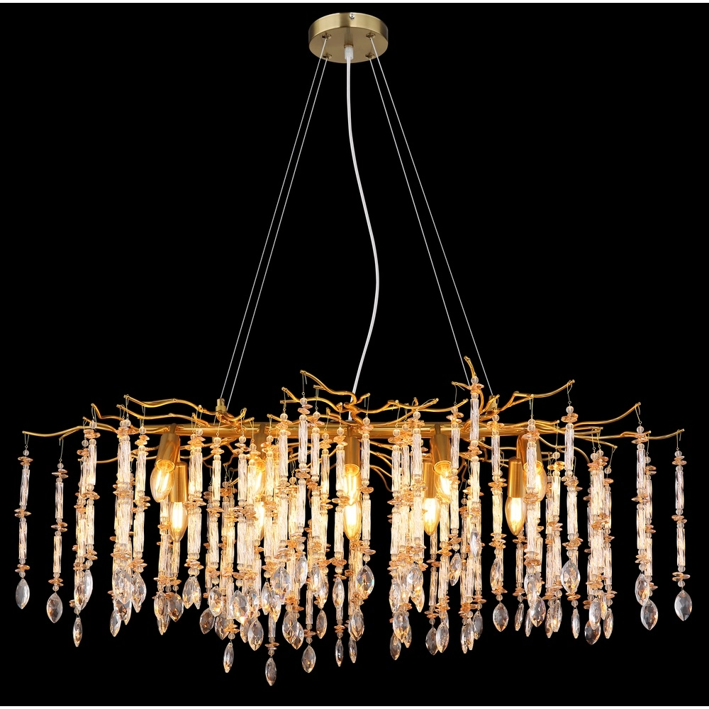 Hanglamp Gloria 100cm goud Globo 9007371578993