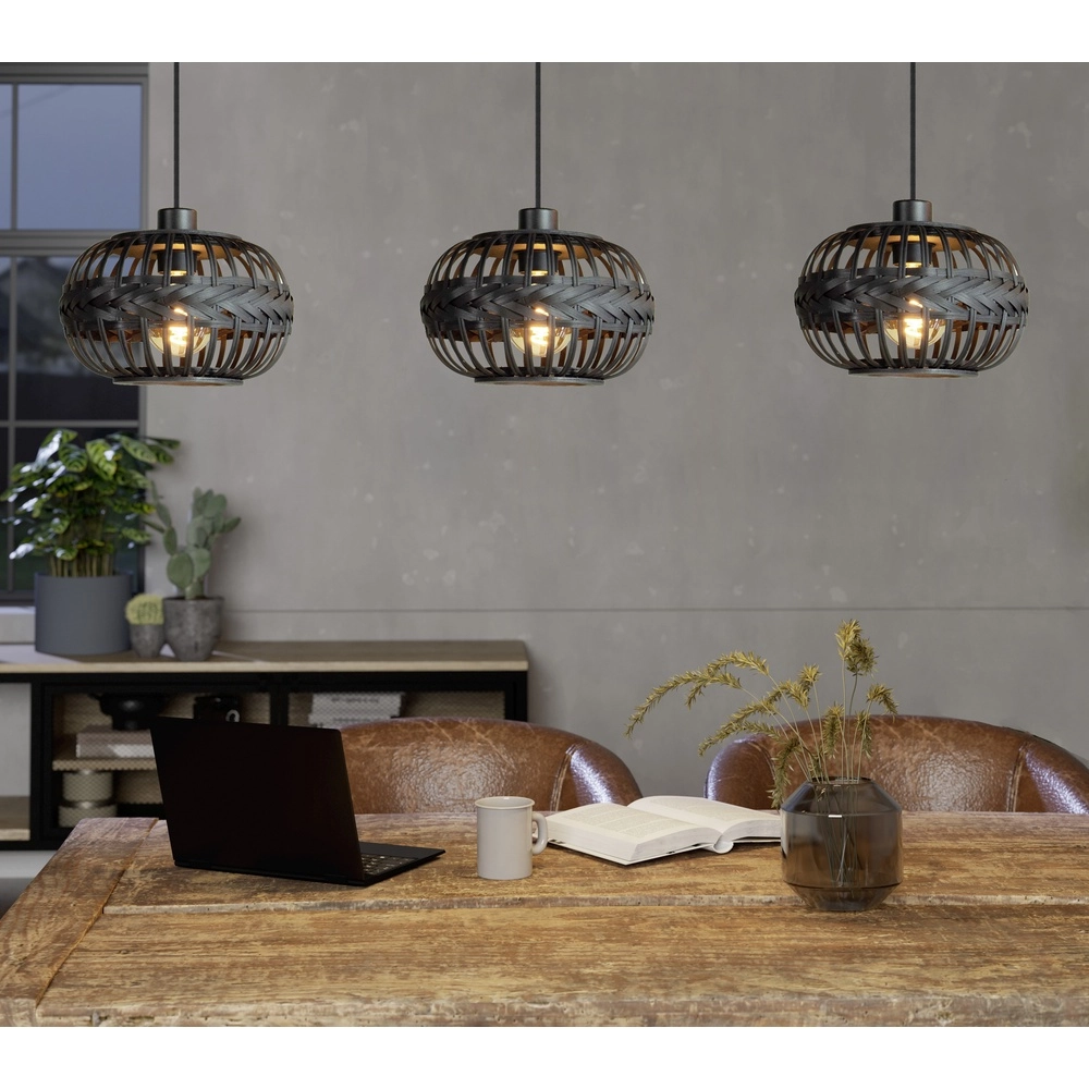 Eetkamer hanglamp Towcester Ø 26cm - hout Eglo 9002759439149