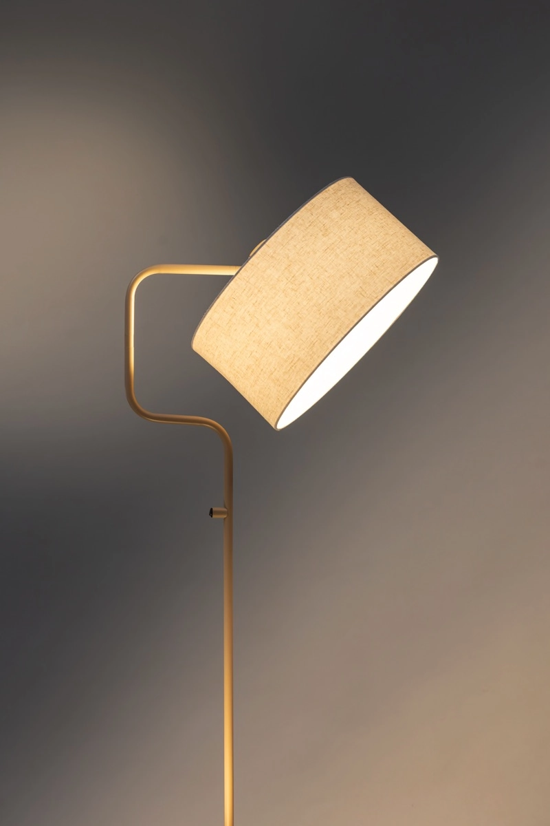 Staande schemerlamp Jacqueline 1x E27 - zand ETH 8720195310808