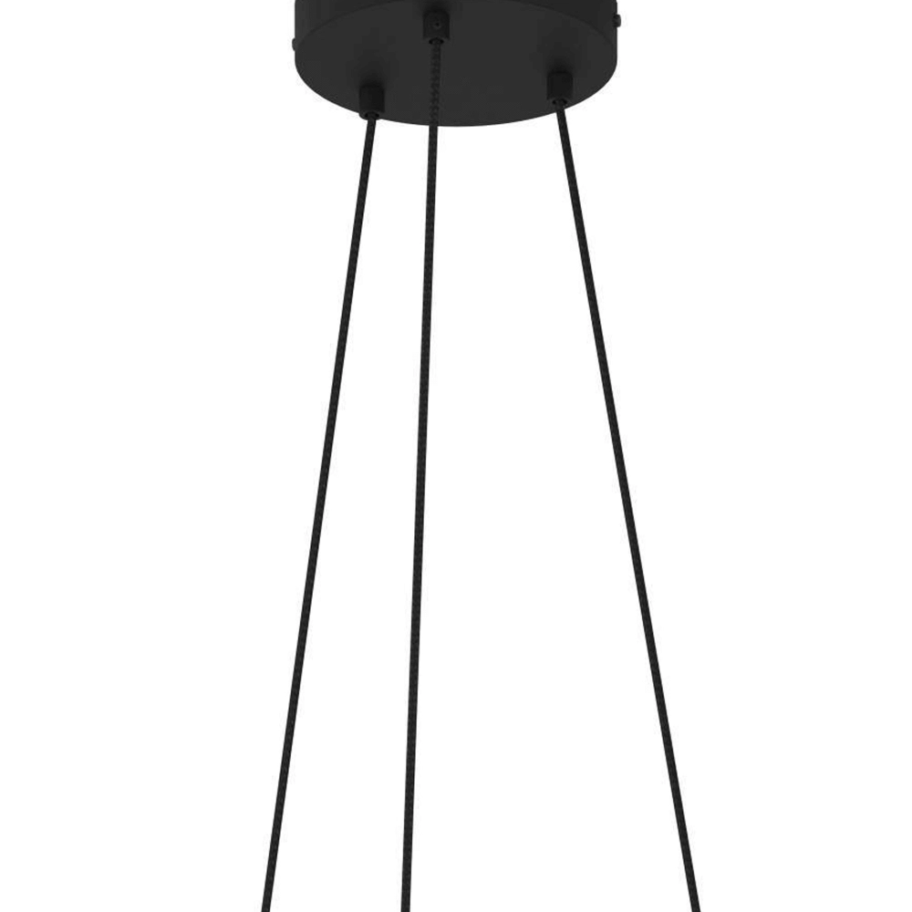 Hanglamp Edale Ø 70cm - met bruine kapjes Eglo 9002759437817