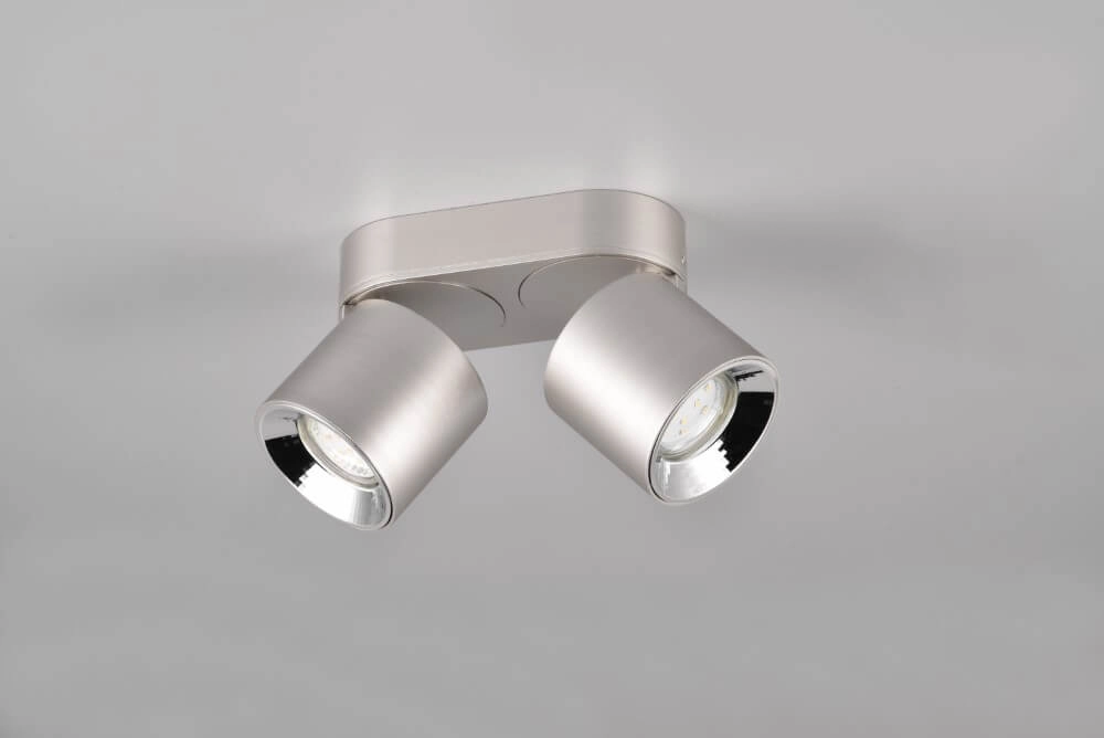 Plafondlamp Guayana 2-lichts nikkel Trio 4017807573978