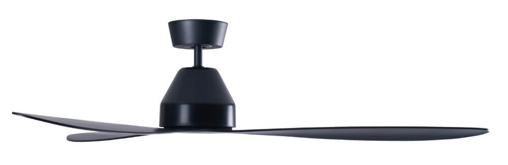 Plafondventilator zwart zonder lamp Whitehaven Ø 143cm IP55 Beacon 9333509136446