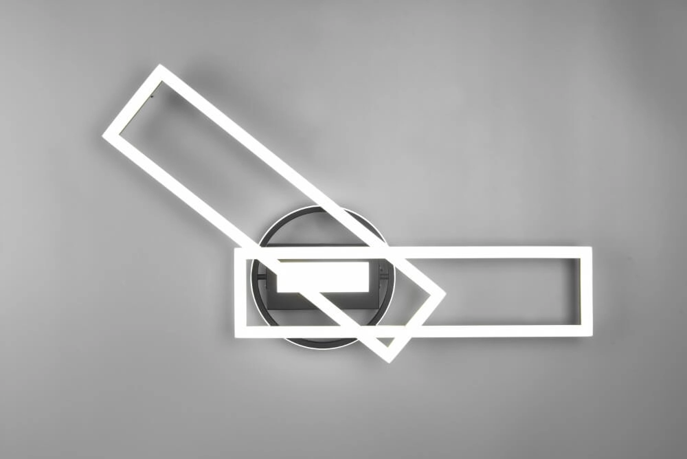 Verstelbare led plafondlamp Twister rvs Trio 4017807540611