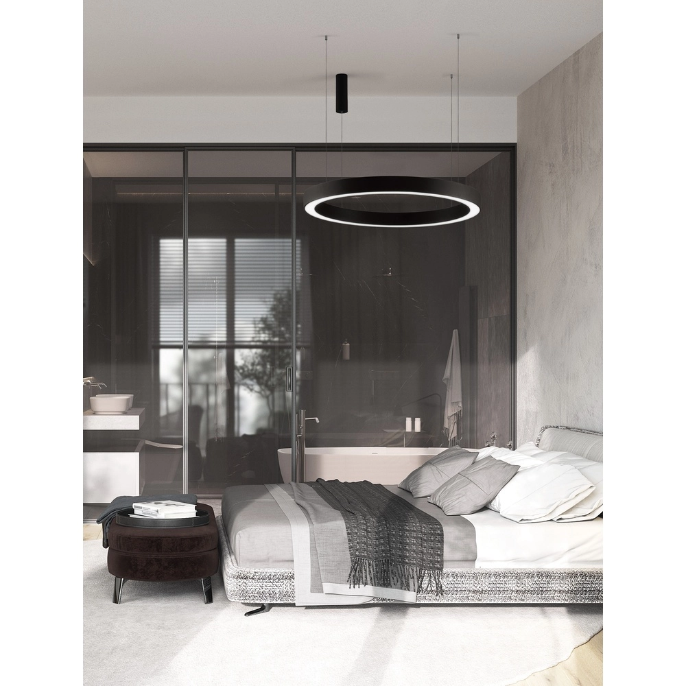Hanglamp Morbido zwart Ø 100cm Lyora 5212017438706