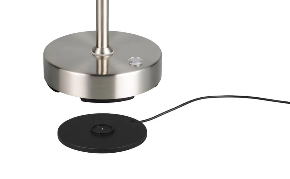 RVS bureaulamp Moreno oplaadbaar Trio 4017807618006