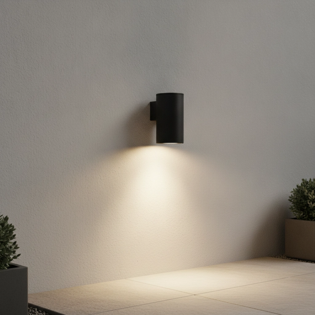 Zwarte opbouwspot Alp downlighter