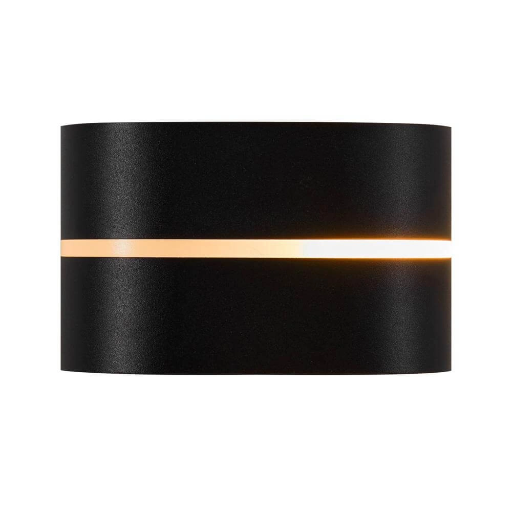 Strakke wandlamp Sibelis zwart Nordlux 5704924017681