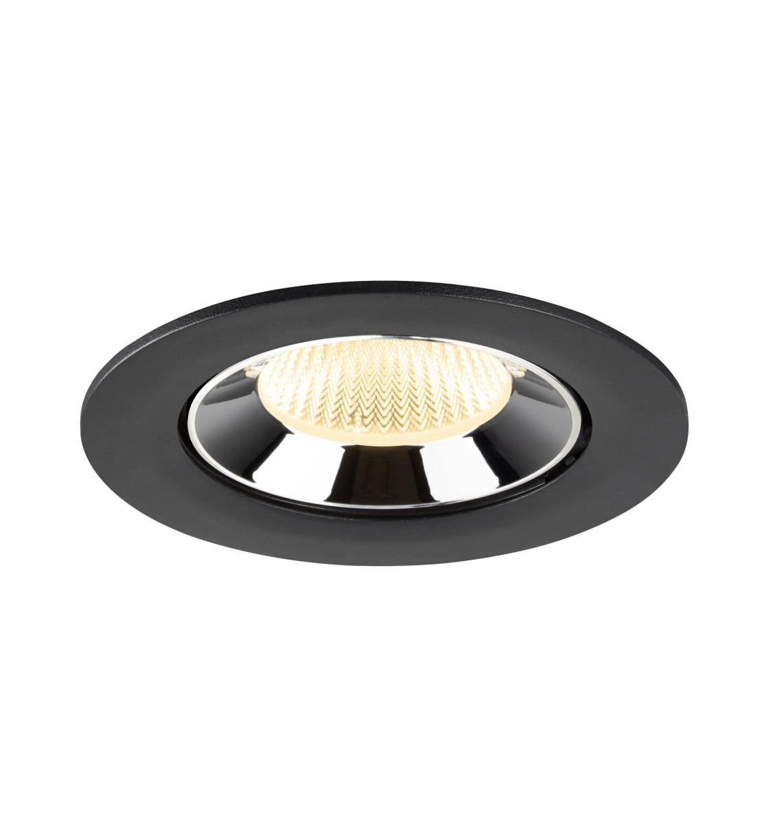 Inbouwspot Numinos Gimble L zwart/chroom 3000K - 40gr SLV 4024163310284