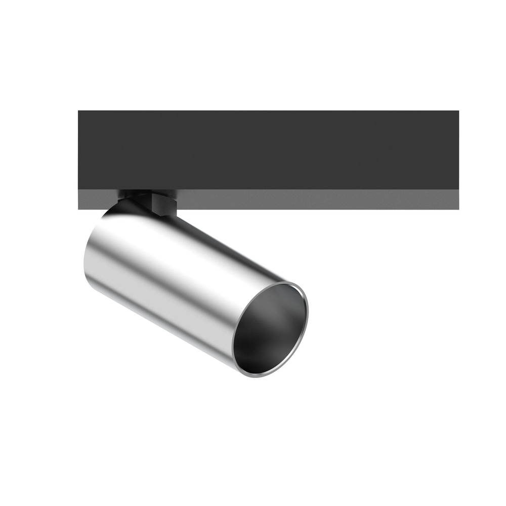 1-lichts opbouwspot Tevo Mini zwart met chroom