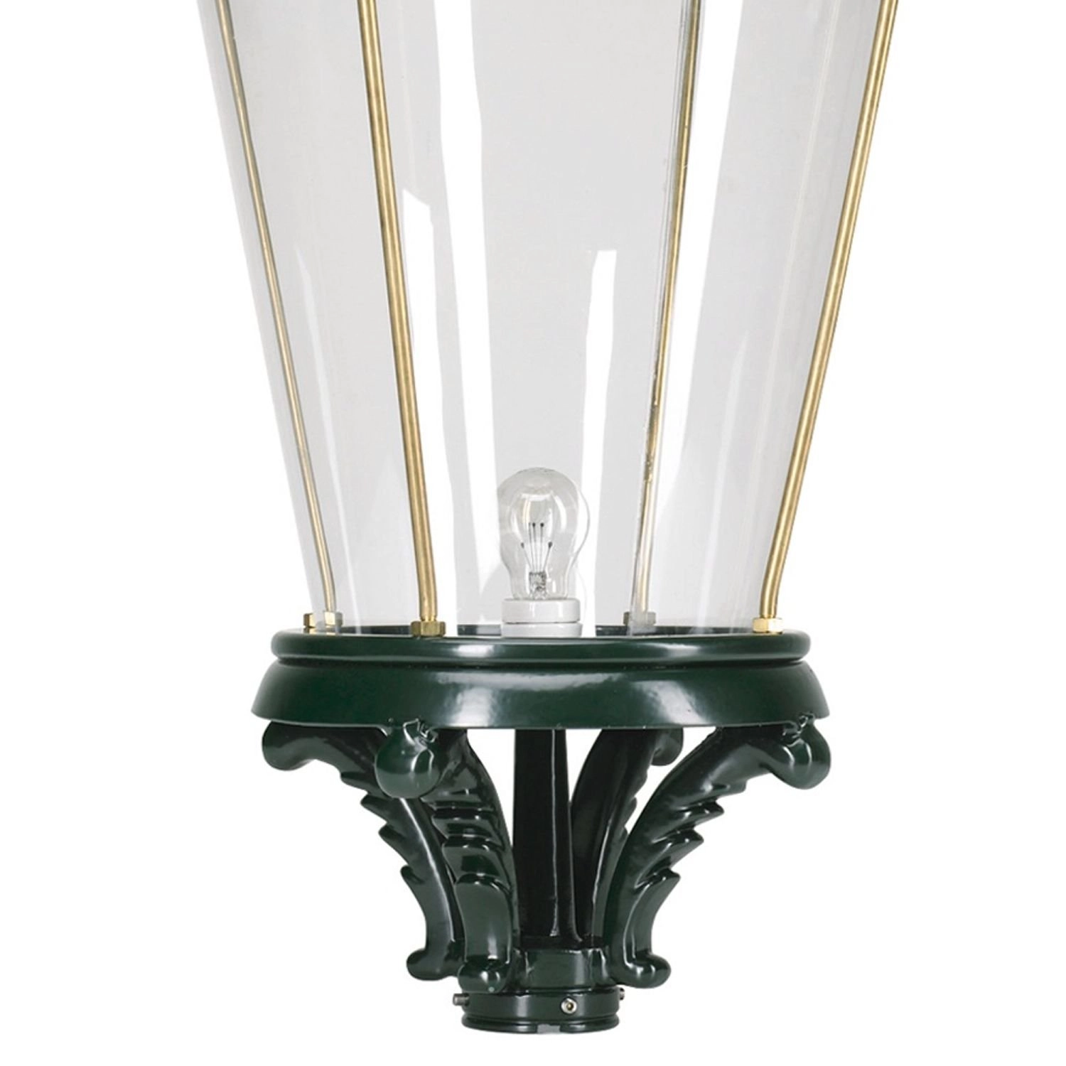 Ronde, nostalgische lantaarn lamp Utrecht K13 zwart KS Verlichting 8714732143745