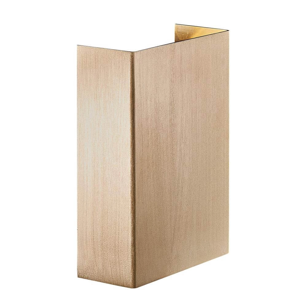 Wandlamp messing Fold strak design Wandlamp messing Fold strak design