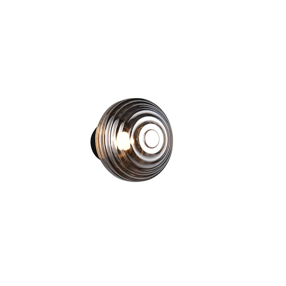 Wandlamp Earl smoke glas oplaadbaar