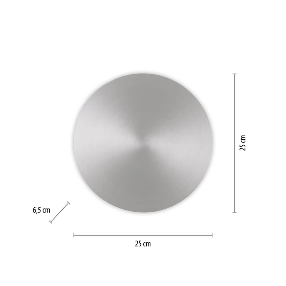 Design wandlamp Akku Puntua Ø 25cm aluminium Paul Neuhaus 4012248372531