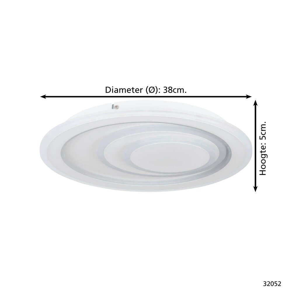 Led plafonnière Palagiano 1 Ø 38cm Eglo 9002759320522
