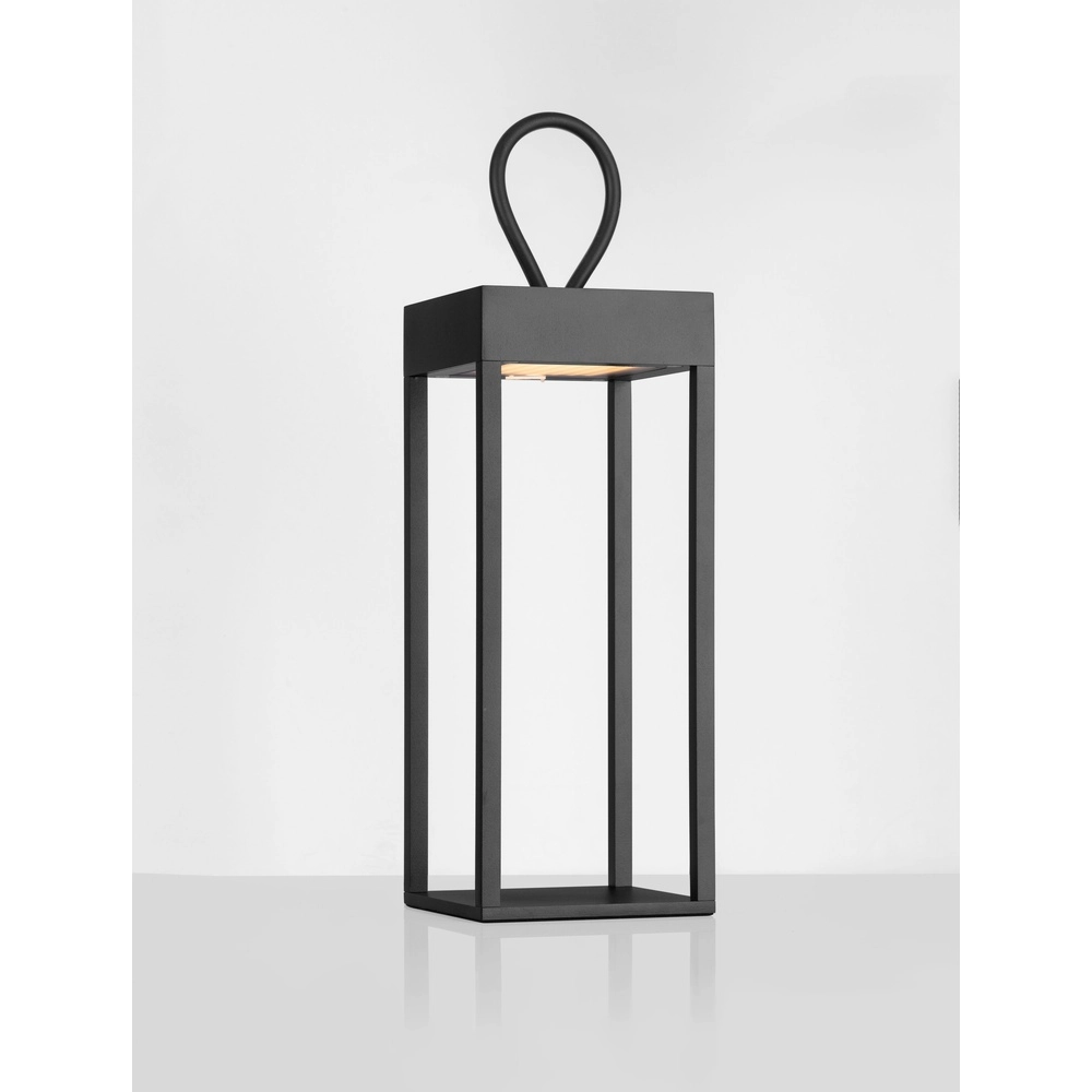 Zwarte tafellamp Lucia oplaadbaar Lyora 5212017448224