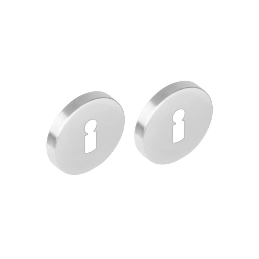 Set van 2 sleutelrozetten Tira rond met nok RVS