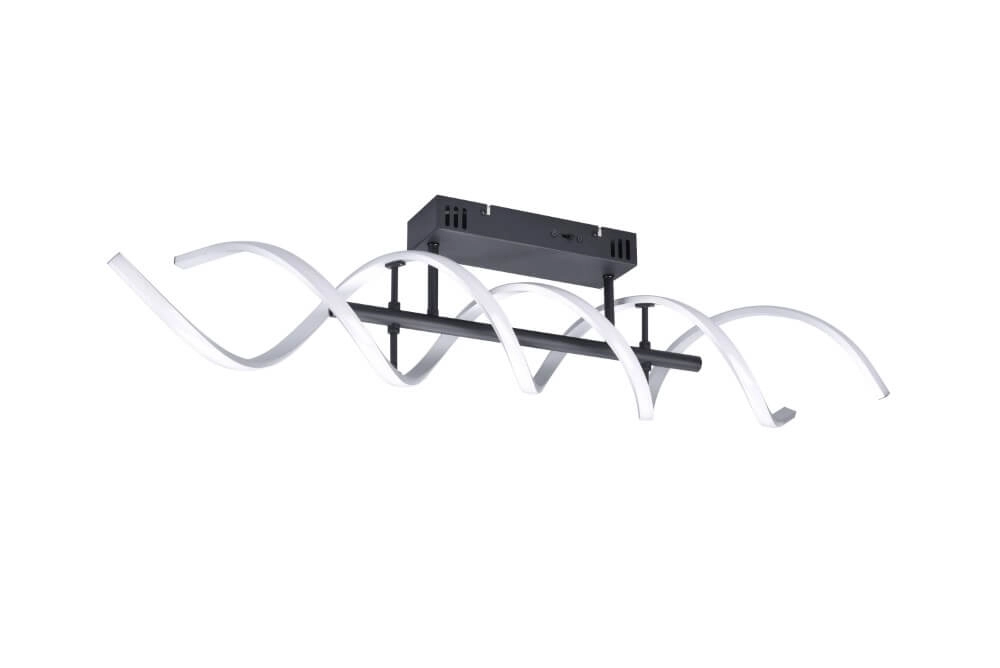 Design plafondlamp Sequence geborsteld metaal Trio 4017807540741