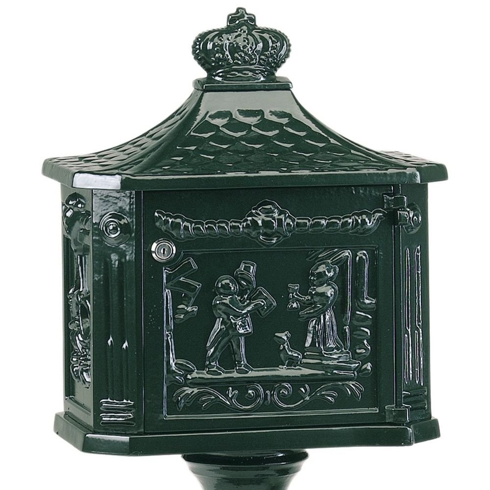 Nostalgische brievenbus Postbox B2D op poot - zwart KS Verlichting 8714732170246