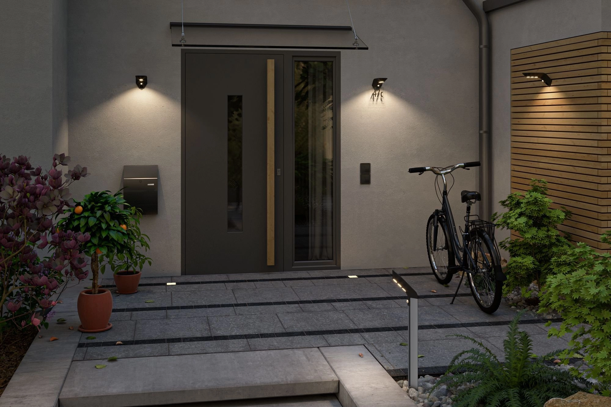 Strakke muurlamp Soley op zonne-energie Paulmann 4000870942505